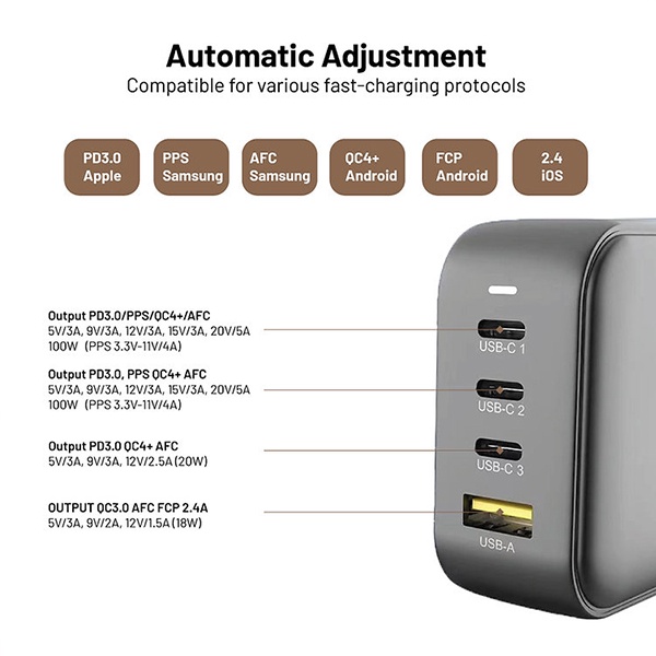 Củ Sạc Mazer Infinite.BOOST SuperMINI GaN PD 100W Wall Charger