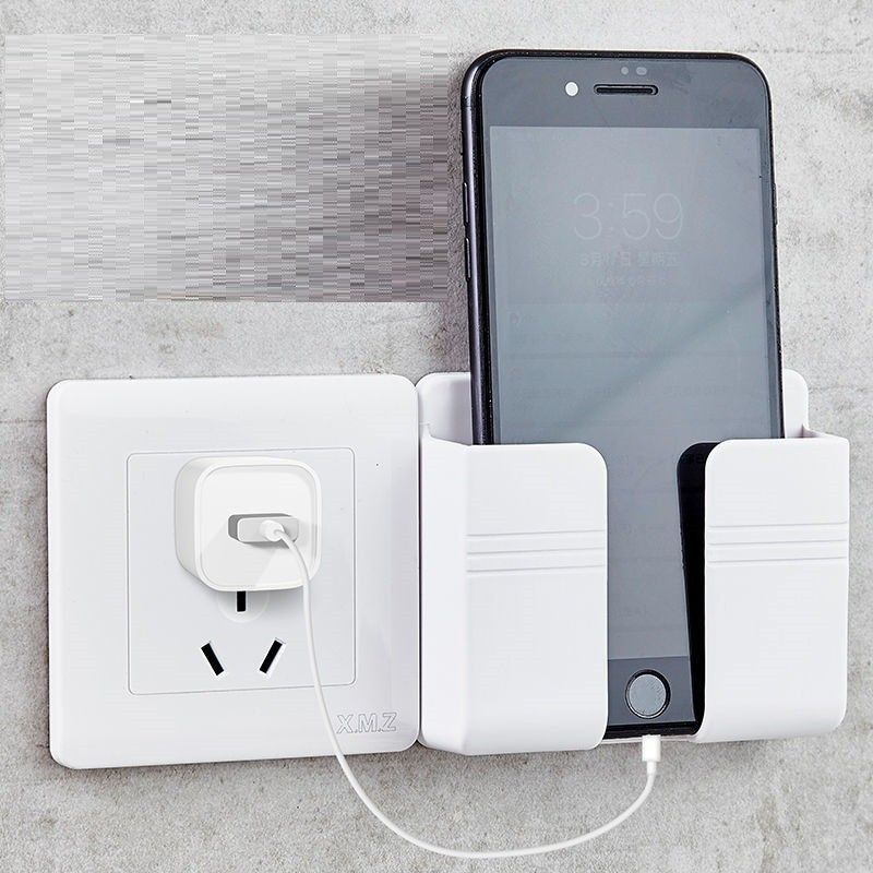 Kệ để điện thoại sạc pin, để remote dán tường đa năng