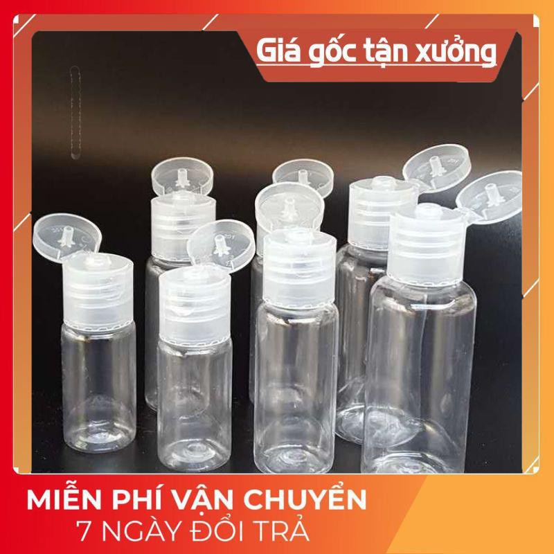 Chai Chiết Mĩ Phẩm ❤ GIÁ RẺ NHẤT ❤ [10ml-250ml] Chai nhựa pet nắp bật chiết gel rửa tay, dầu gội, sữa tắm, mỹ phẩm .