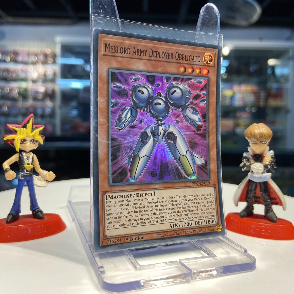 Meklord Army Deployer Obbligato - LED7-EN019 - Super Rare 1st Edition