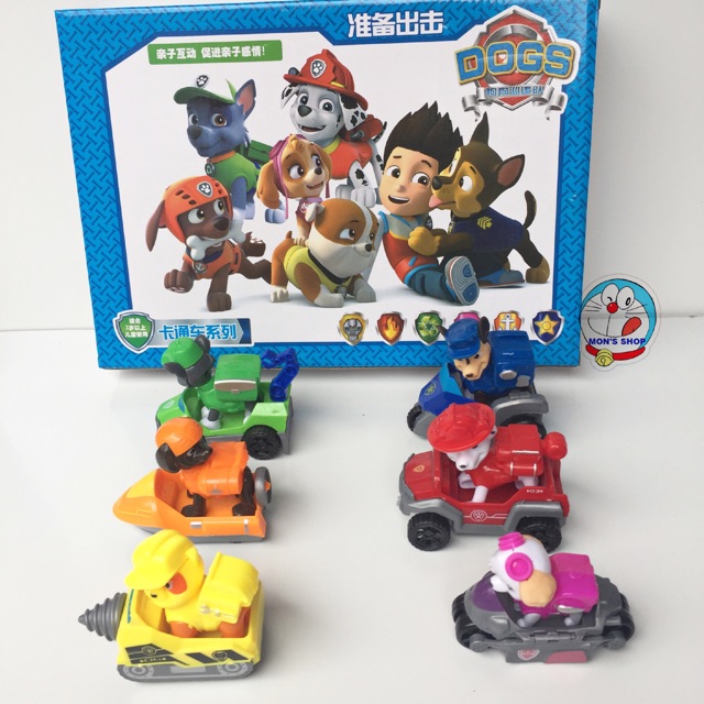 Bộ đồ chơi 6 chú chó cứu hộ Paw Patrol chạy đà