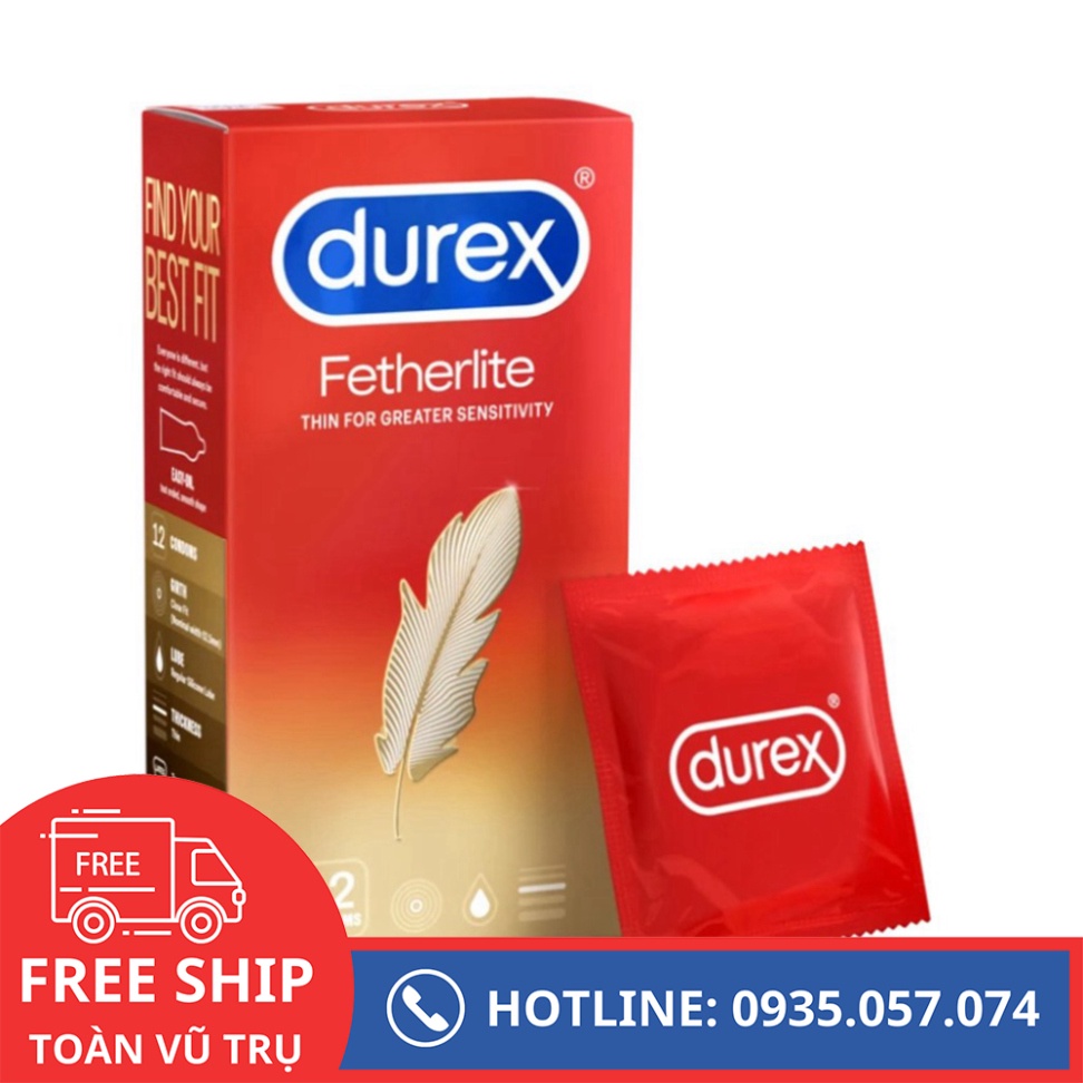 (HÀNG CHÍNH HÃNG) Bao Cao Su Durex Fetherlite P119