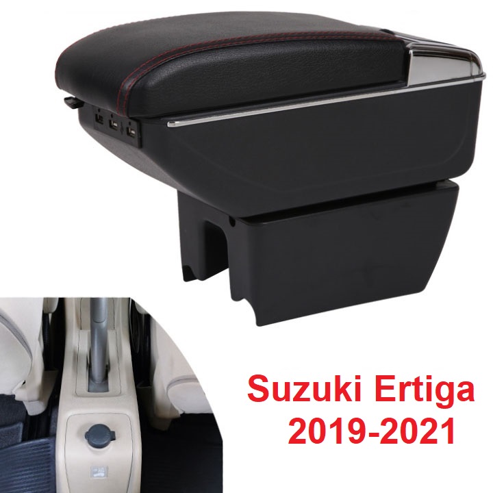 Hộp tỳ tay xe hơi Suzuki Ertiga đời 2019-2022 có 2 loại: DUSB-ETG2019 (7 cổng usb) hoặc JDZX-ETG2019 ( không có usb)