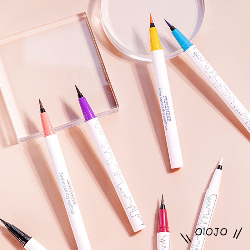 ⚜️Bút Kẻ Mắt Nước 5 Màu Không Trôi Đầu Bút Mảnh Dễ Dùng Chống Nước Lâu Trôi Không Nhoè Minshzee