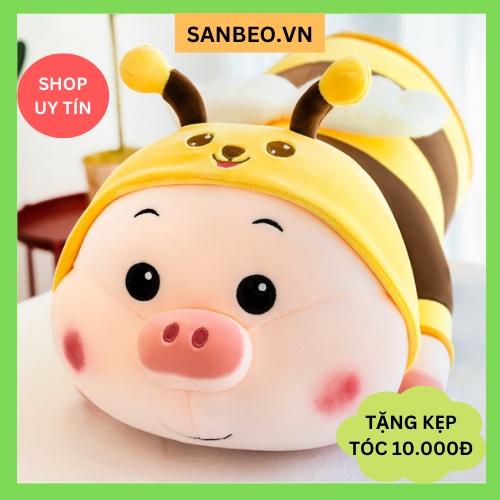 Thú Gấu bông gối ôm ong lợn cực kute kích thước 60cm, 80cm, 1m2 - SANBEO.VN
