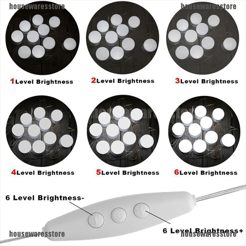 Bộ Gương Trang Điểm Có Đèn Led Tiện Lợi