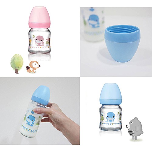 Bình sữa thủy tinh ku.ku duckbill ku5864 cổ rộng 120ml