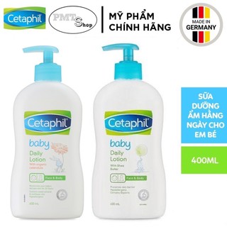 [Germany] Sữa dưỡng da hằng ngày CETAPHIL BABY DAILY LOTION 400ml dưỡng chất hữu cơ từ hoa cúc Calendula - Đức
