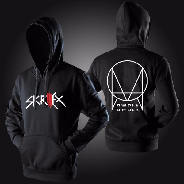 Áo Khoác Hoodie Phối Khóa Kéo Skrillex Owsla 1 King