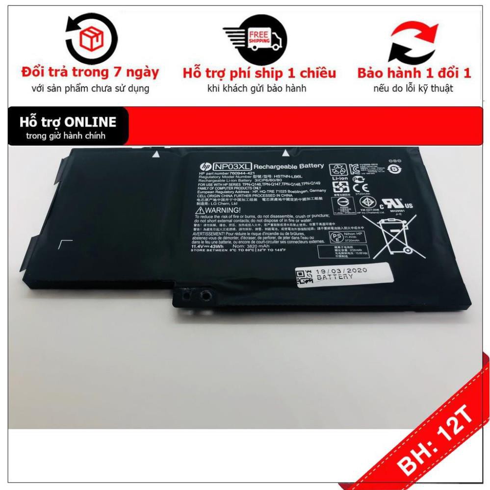 [BH12TH] Pin Laptop  HP Pavilion X360 13-A HP Envy 15-U HP Pavilion x360 11-K Mã pin NP03XL . Có Video Thực Tế