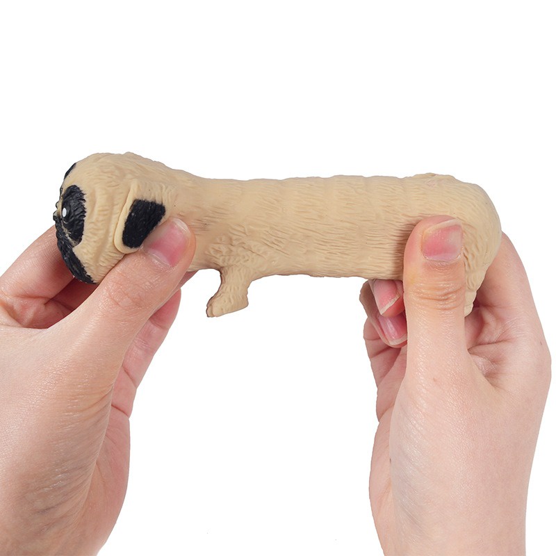 SQUISHY Con Chó PUG chó Pitbull Cát Kéo dài cực đáng yêu bóp xả stress giảm căng thẳng