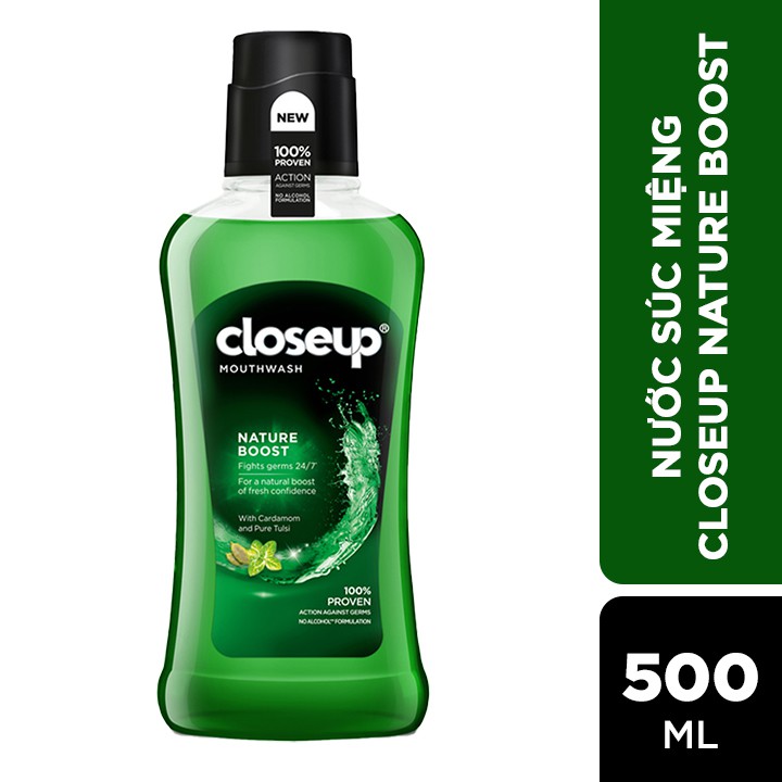 Nước súc miệng CloseUp Nature Boost 500ml