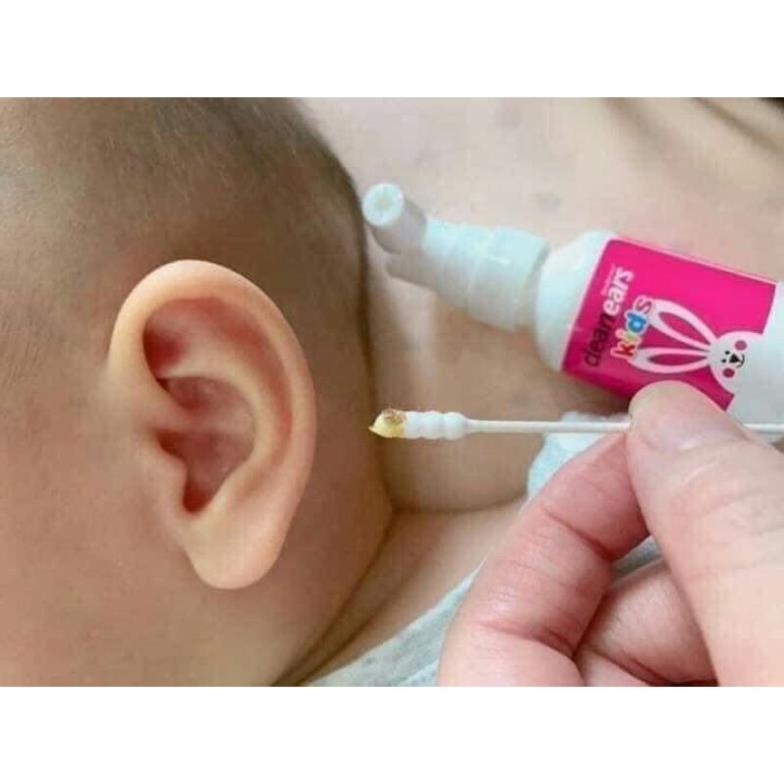 Xịt tan ráy tai Clean Ears Kids 30ml Úc
