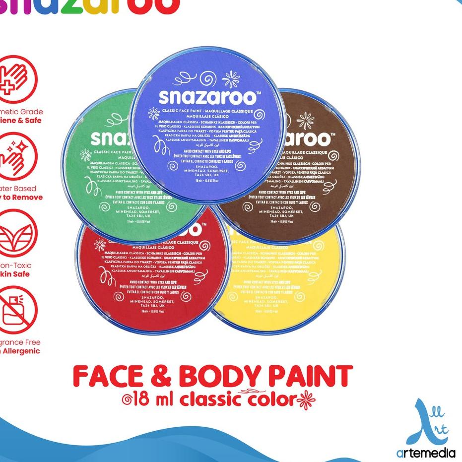 Kết thúc tháng hai⚡ Sơn cơ thể Snazaroo 18ml màu sắc cổ điển | BigBuy360 - bigbuy360.vn