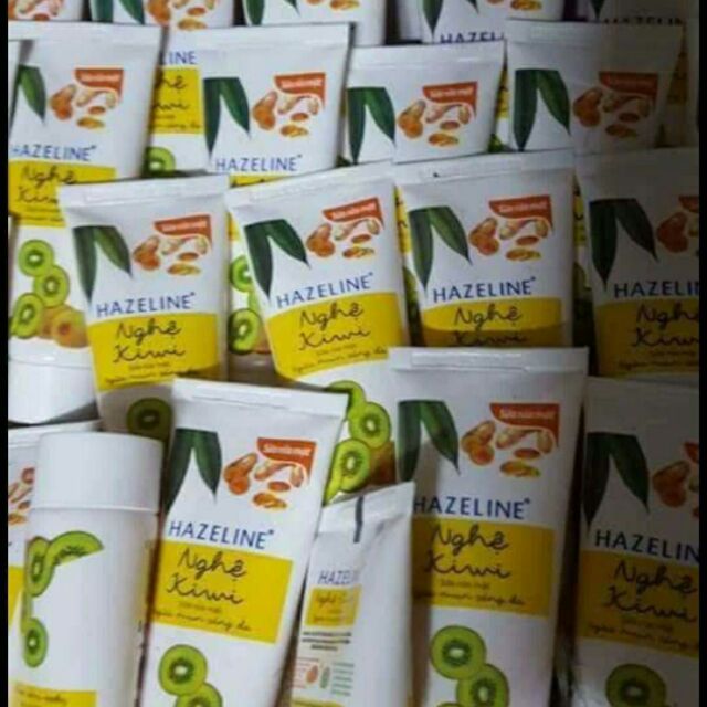 Combo 10 sửa rửa mặt hazalin nghê & kiwi