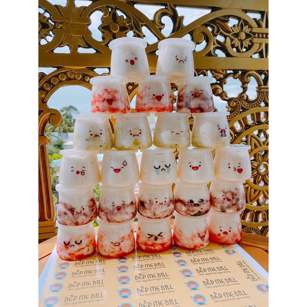Hủ đựng sữa chua /Hủ pet trong dáng tròn & vuông