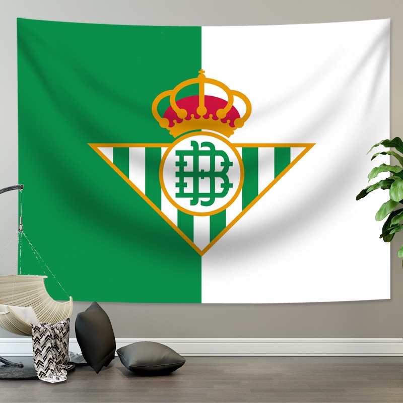 Thảm Treo Tường In Hình Logo Câu Lạc Bộ Real Madrid Barcelona