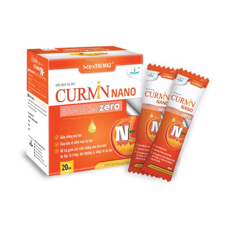 [KHÔNG ĐƯỜNG] Hỗn Dịch Dạ Dày Curmin Nano Bình Vị Gel Zero - Dùng Được Cho Người Tiểu Đường