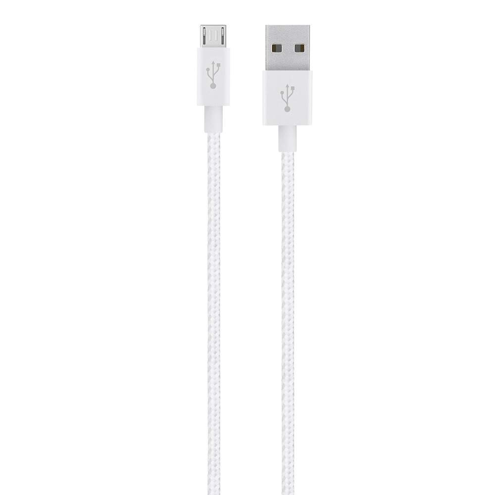 Dây Cáp Sạc Micro USB Belkin MIXIT F2CU021BT04 Bạc Hợp Kim Siêu Bền 1.2m - Hàng Chính Hãng