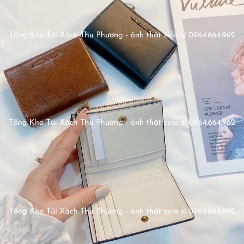 [Fullbox] Ví Cê ka mini hàng qc xuất xịn logo dập nổi nhiều ngăn siêu xinh (cam kết chuẩn hình)