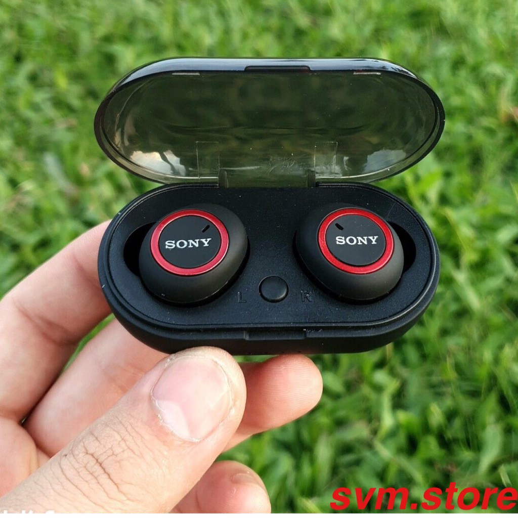 ( Nghe Không Hay Hoàn Tiền 100% )Tai nghe Bluetooth Đen Sony sport TWS-D76 Rất ấm Bass-treble rõ ràng