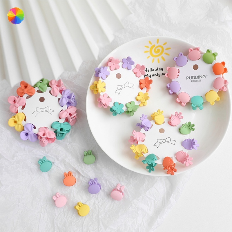 [Hàng mới về] Set 10 kẹp tóc mini xinh xắn cho bé gái mm