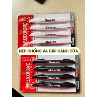 Bộ 4 miếng dán chống va đập cánh cửa xe ô tô sports