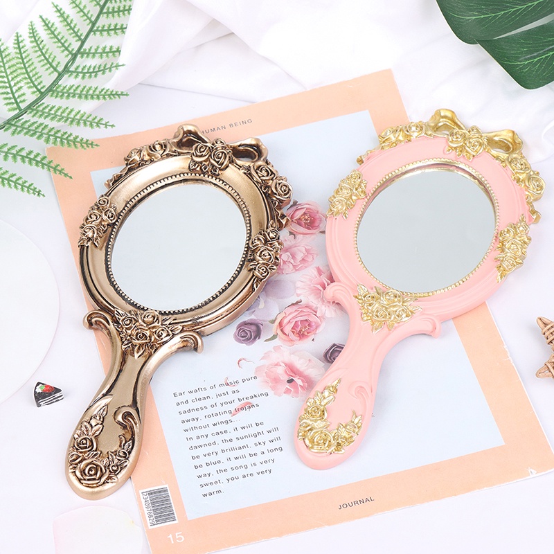 Cọ Trang Điểm Cầm Tay Hình Chữ Nhật Phong Cách Vintage