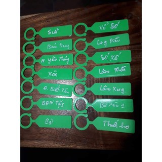 100 thẻ ghi tên lan có móc treo