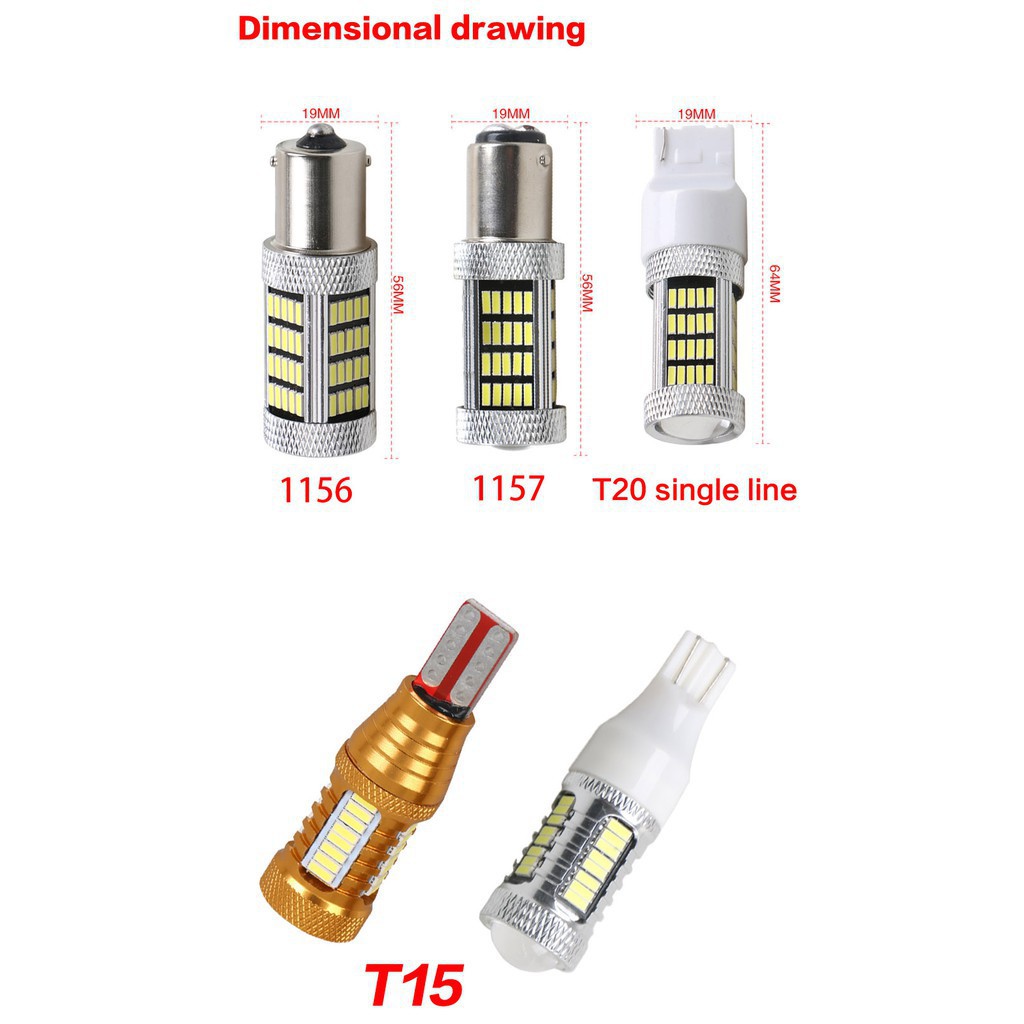 【Flash】LED light signal bulb Brake Car fog T20 1156 1157 T15 ba15s Lamp reverse