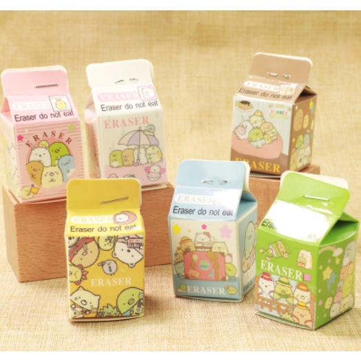 Tẩy sumikko hộp sữa T108 gôm cute dễ thương