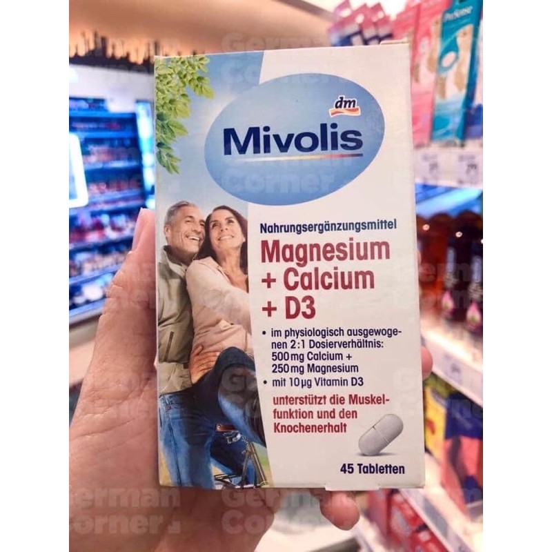 VIÊN UỐNG MAGNESIUM CALCIUM D3 ĐỨC