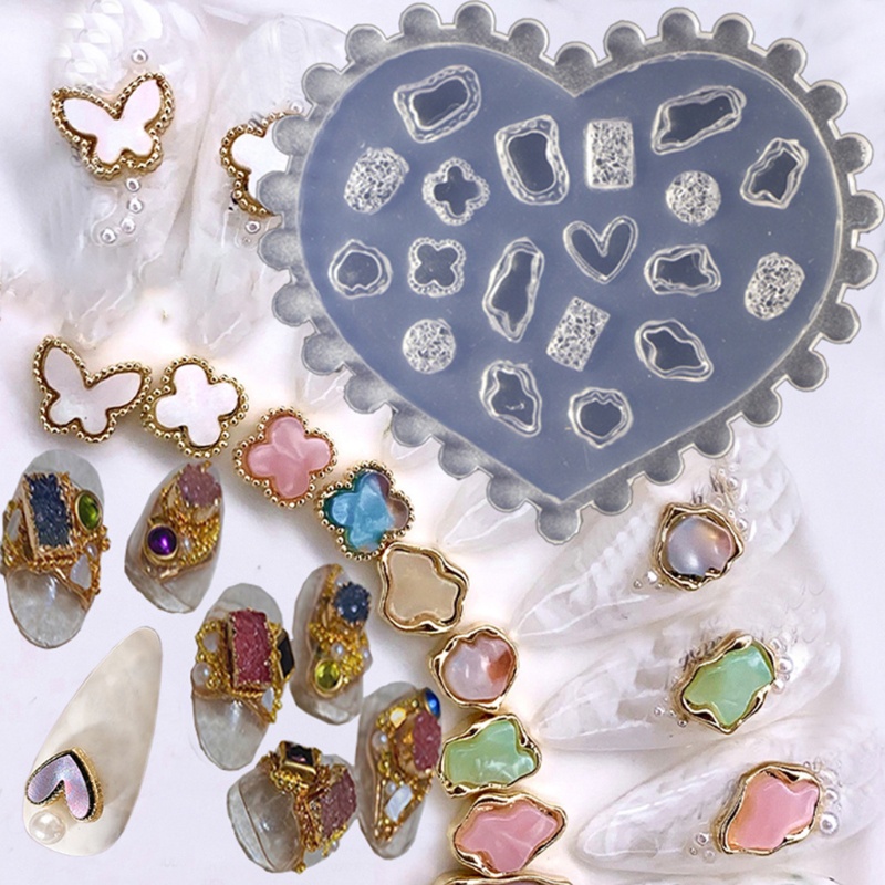 [Hàng mới về] Khuôn silicon trang trí móng tay nghệ thuật