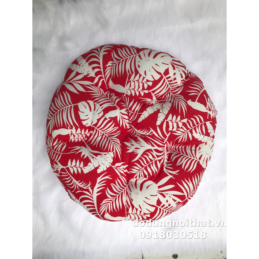 Nệm ngồi tròn nhấn nút phi 40 cm