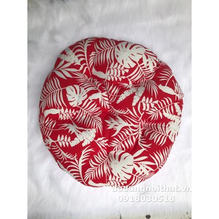Nệm ngồi tròn nhấn nút phi 40 cm