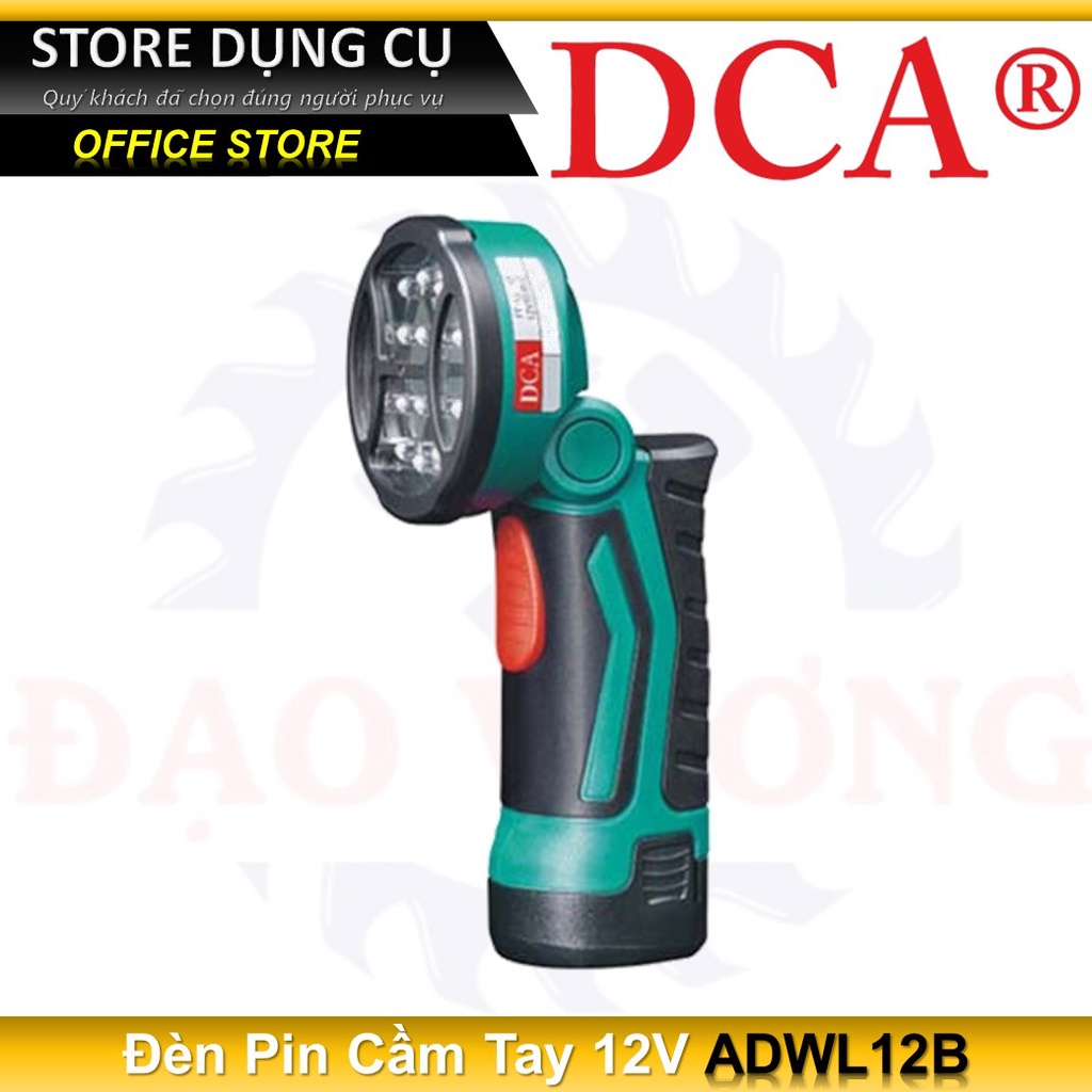 12V Đèn Pin Cầm Tay Mini DCA ADWL12B | 12V/1.5Ah