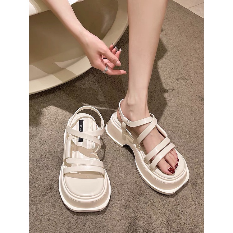 (CÓ SẴN - QC) Sandal Bánh Mì Chiến Binh Hot Trend Đế cao 5cm