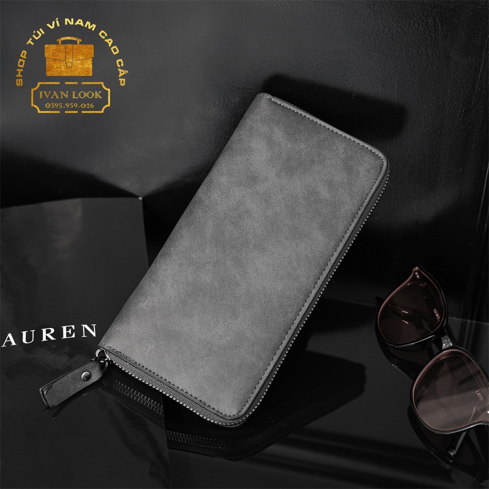 Ví Nam Cầm Tay Cao Cấp Thời Trang - Bóp Nam Dáng Dài Chất Liệu Da PU Kiểu Dáng Thời Thượng