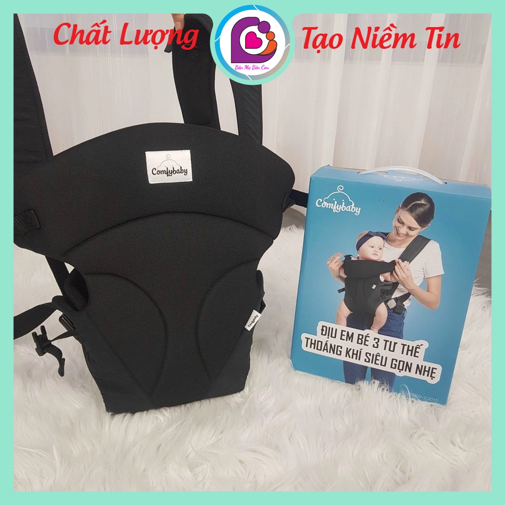 Địu ngồi cho bé 3 tư thế thoáng khí Comfy-Baby