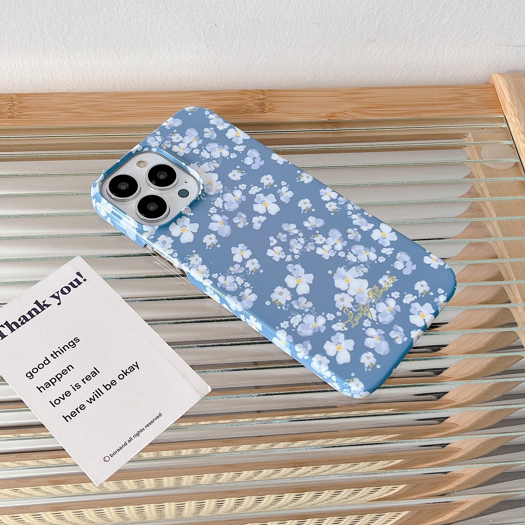 Ốp Điện Thoại Cứng Chống Sốc Chống Bụi Họa Tiết Hoa Nhỏ Cho iPhone 13 11 12 Pro Max XS Max XR x 7 + 8 plus 13 promax