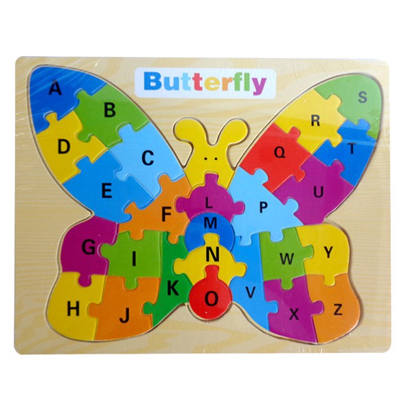 Đồ chơi gỗ GCB – Bảng ghép hình bướm BA74
