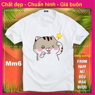 (đủ size - mịn.xịn.thơm - bao đổi trả) áo phông mèo cat ami bụng bự MM6,chất đẹp.bao đổi trả, biểu cảm, kute,meomeo,THUN