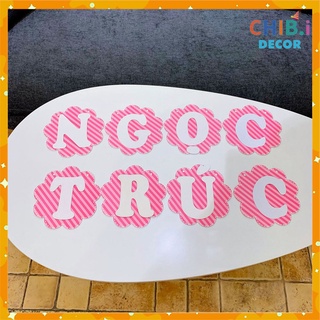 Chữ ghép tên sinh nhật bằng giấy, đẹp, dễ làm