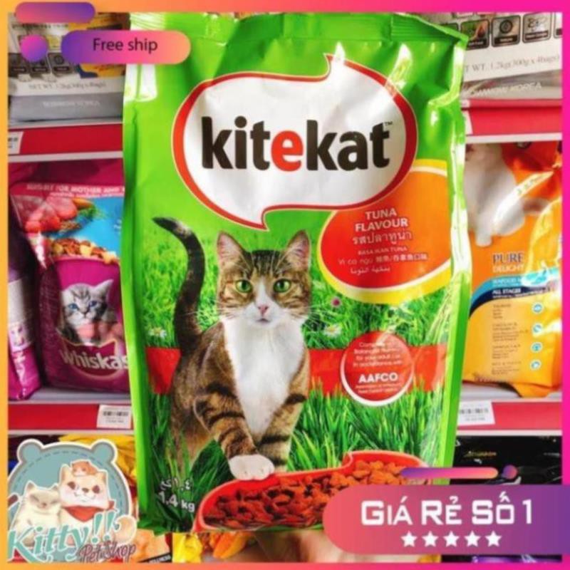 [Giảm giá] [Ban si] [ ban si] THỨC ĂN CHO MÈO KITEKAT VỊ CÁ THU - CÁ NGỪ 1.4kg