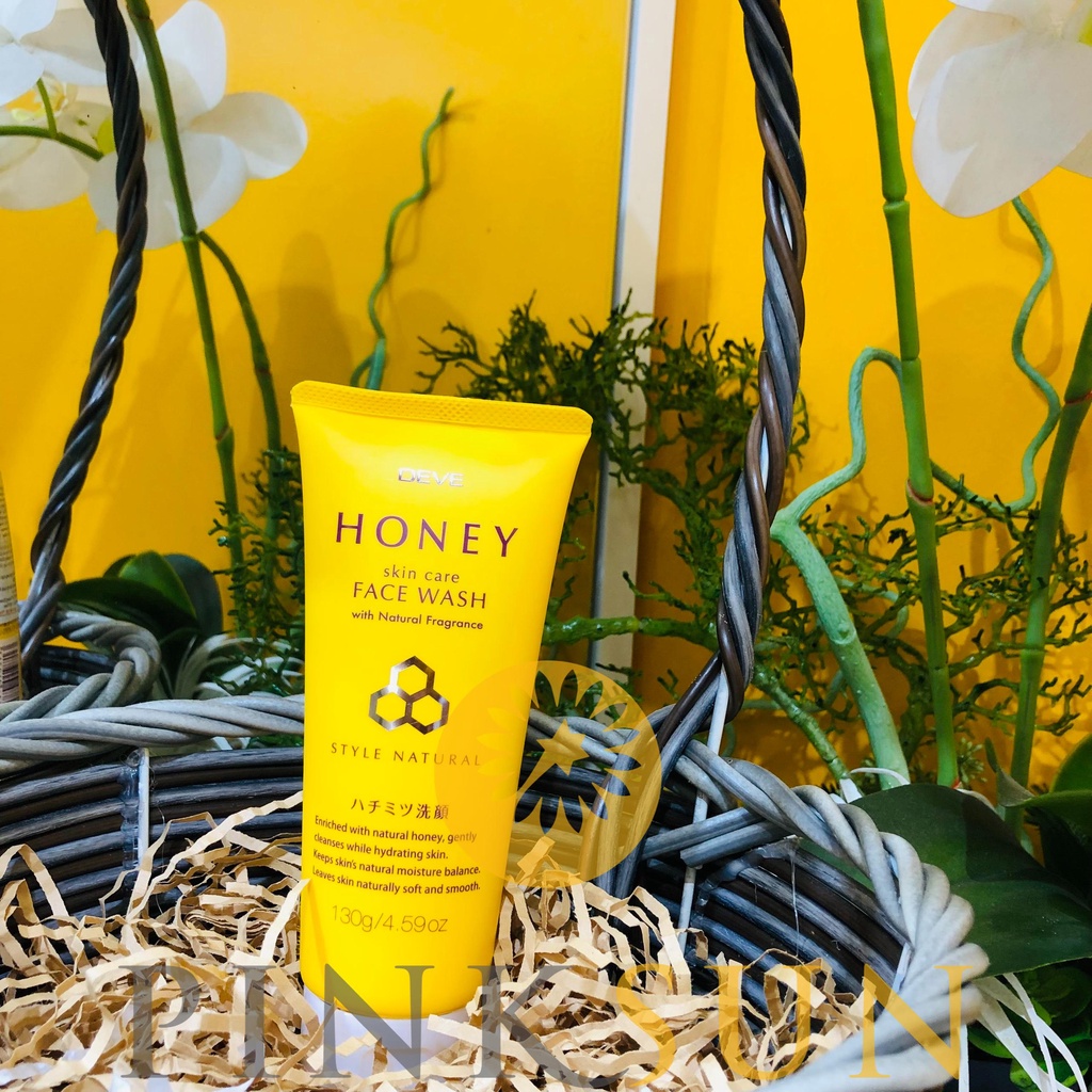 Sữa Rửa Mặt Deve Chiết Xuất Mật Ong - Honey Face Wash Nhật Bản (tuýp 130g)