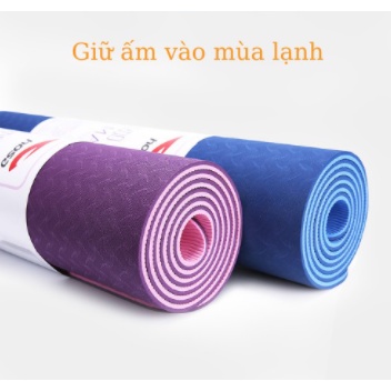 Thảm tập Yoga Gym chống trơn trượt 6mm miếng tập Yoga Gym thể dục tại nhà