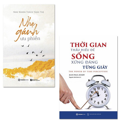 Sách - Combo Nhẹ Gánh Ưu Phiền + Thời Gian Thấu Hiểu Để Sống Xứng Đáng Từng Giây