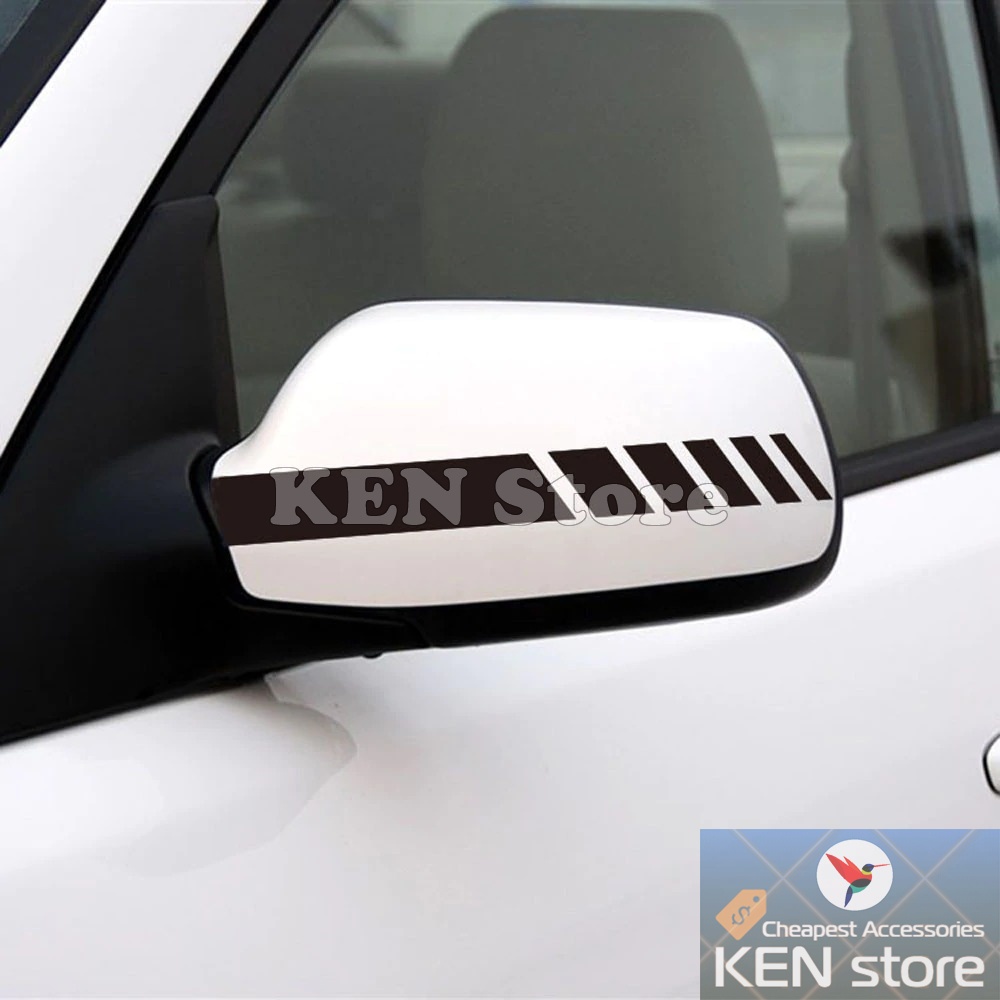 Decal dán gương chiếu hậu cho xe ô tô kiểu line