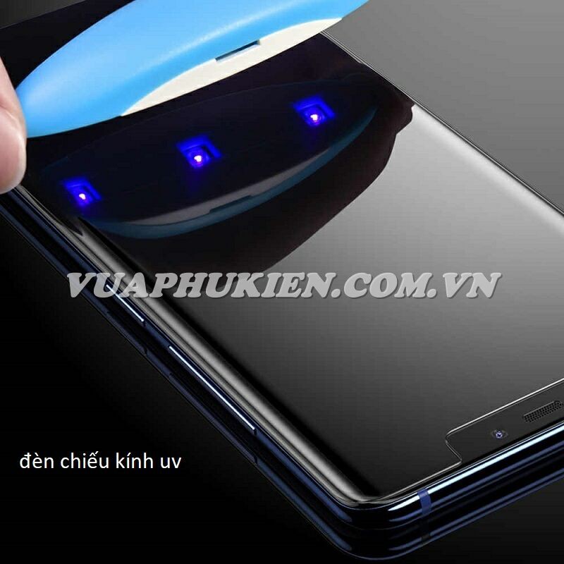Tấm dán kính cường lực full keo UV Cho Samsung Galaxy Note 10 Plus, Note 10, kính full màn trong suốt loại xịn