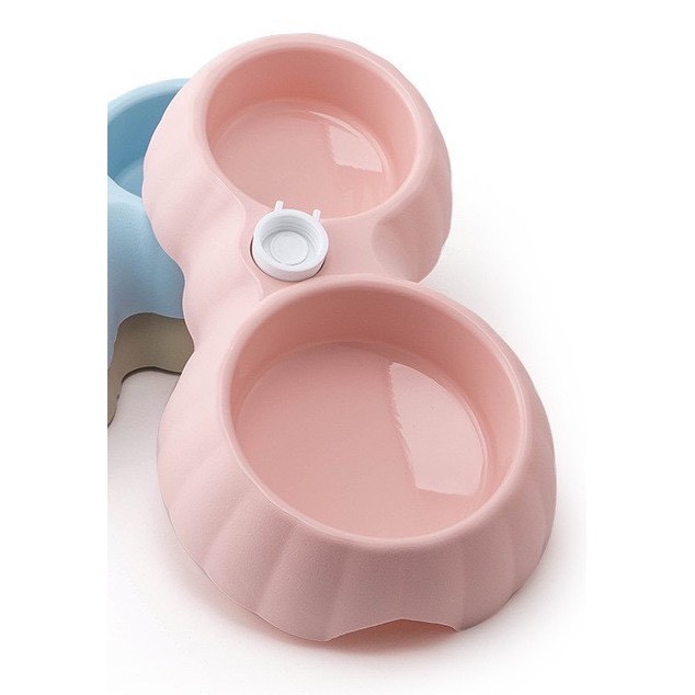 BÁT ĂN ĐÔI CHO PET THÚ CƯNG CHÓ MÈO Hình trái bí ngô Thiết kế chống trượt Dài 30cm Không kèm bình - Pet shop Uytinpro